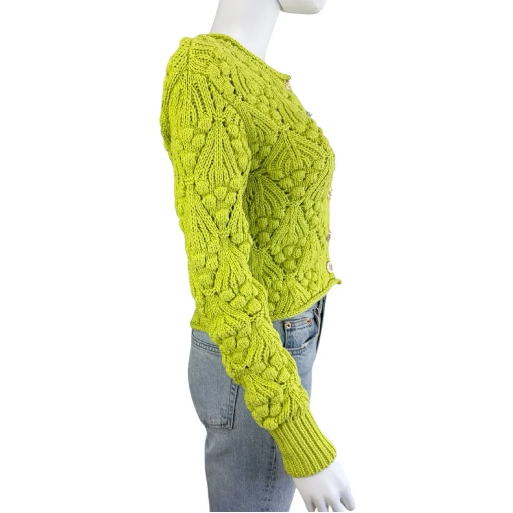 heartloom NWT Green Caspian Sweater Cardigan Size XS E0236 - Image 4