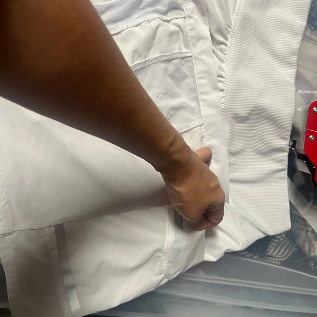 Lucky n love tech tennis skirt skirt white‎ large 12 lulu White - Image 6