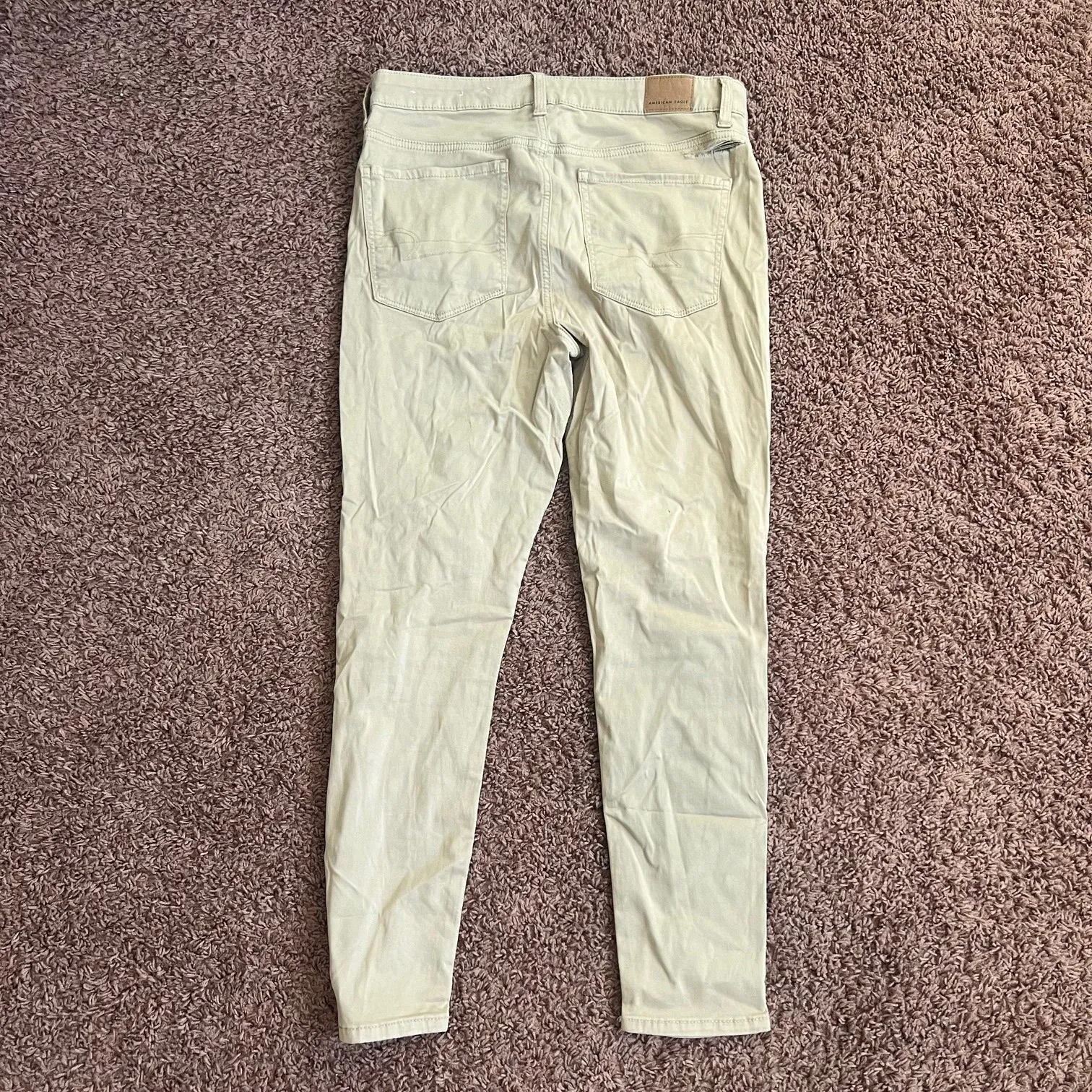 American Eagle Outfitters Womens Stretch Jeans Straight‎ Regular Size 12 Brown - Image 7