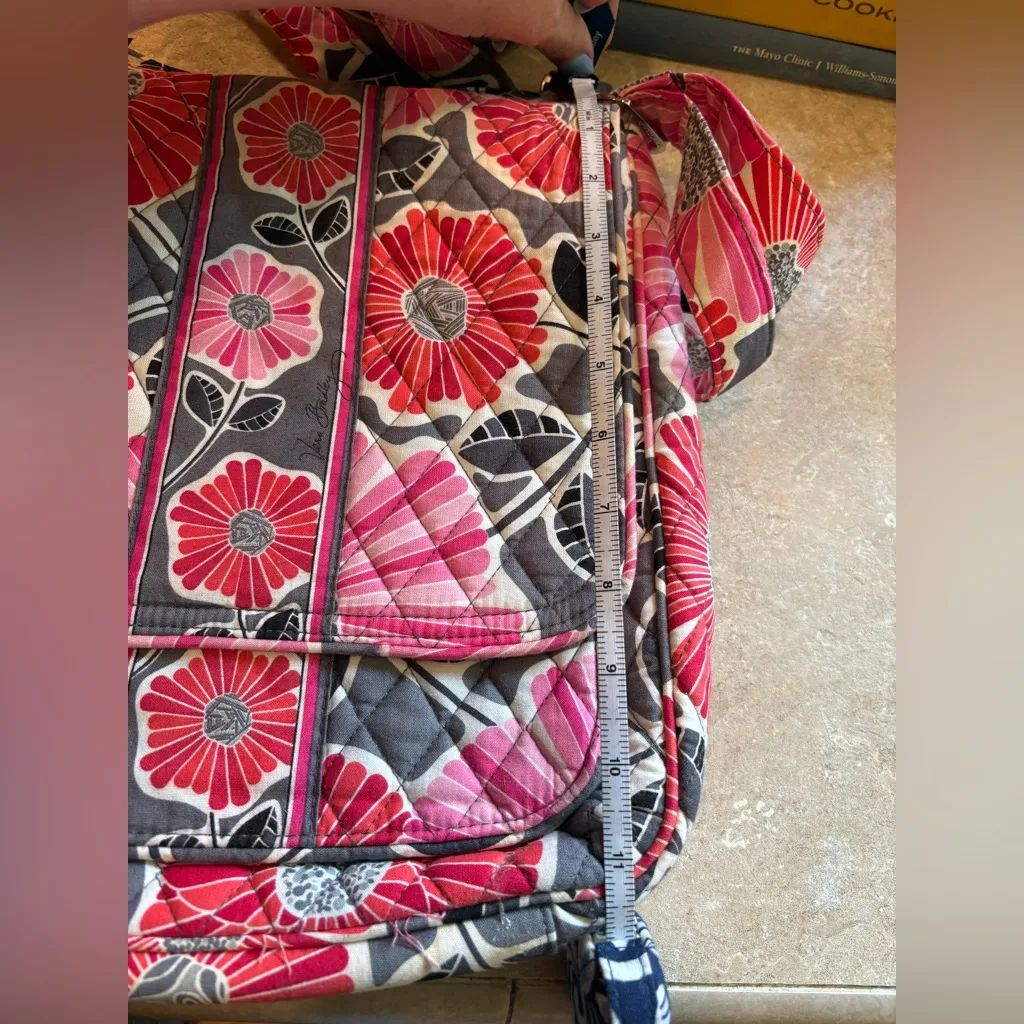 Vera Bradley Cherry Blossoms Large Crossbody Purse - Image 11