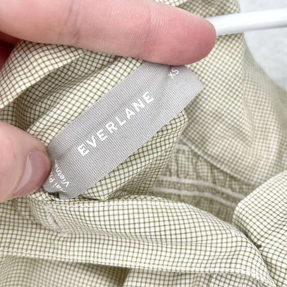 Everlane Women's The Funnel-Neck Smock Button Back Top Business Casual Size XS - Image 4