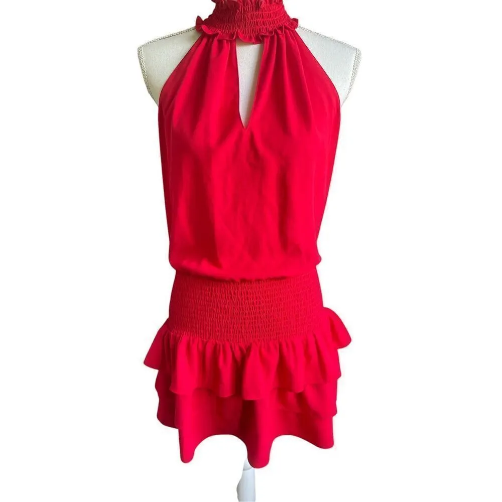 Amanda Uprichard Sorella Dress Red Size S Sleeveless Cocktail Party Formal - Image 4