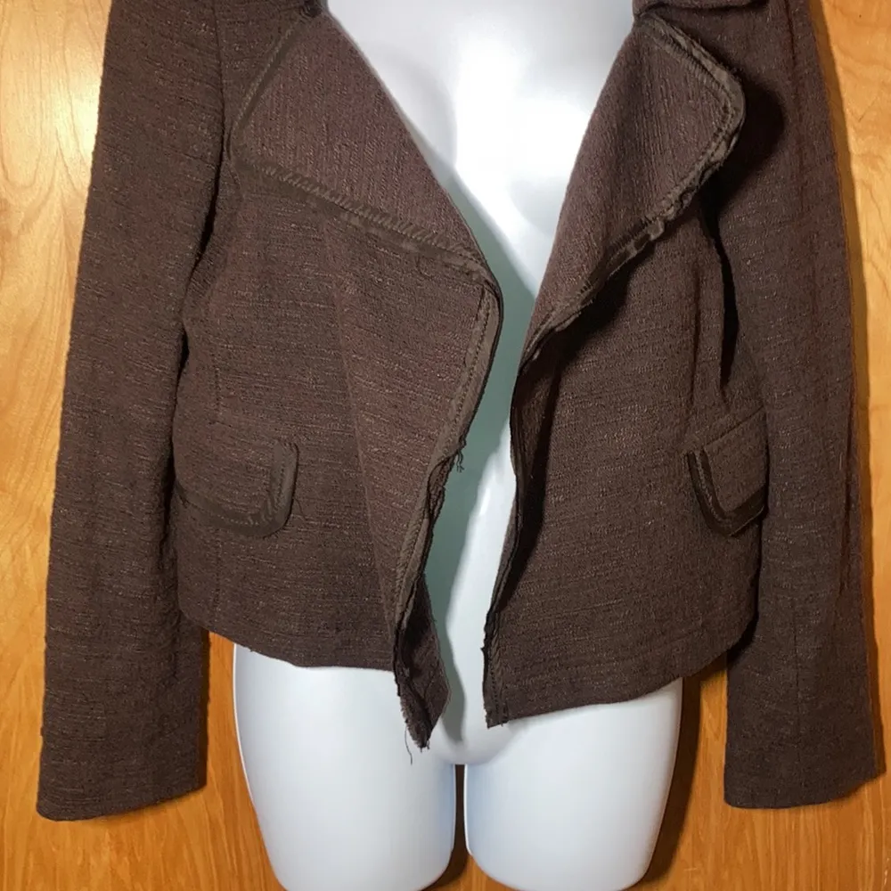 Brown Banana Republic Open Jacket Size 4 - Image 3