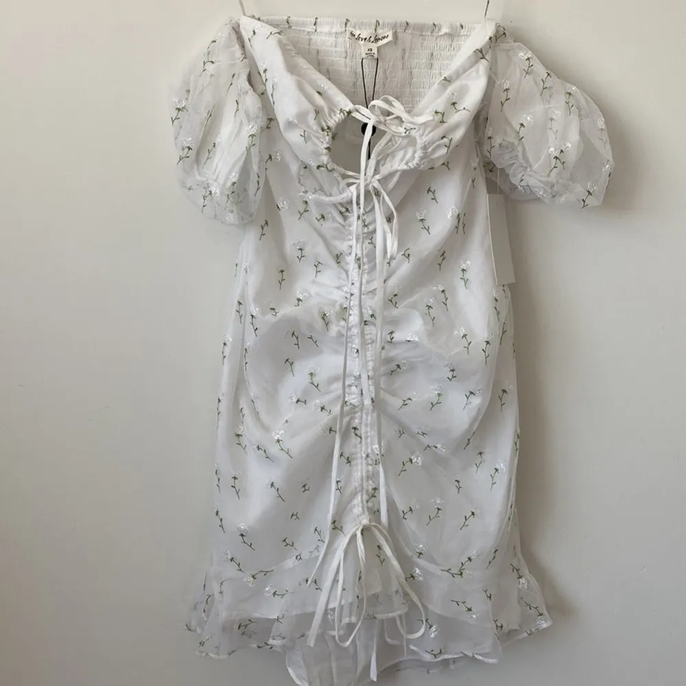 For Love & Lemons X REVOLVE Sand Dollar Mini Dress in White Size: XS - Image 5