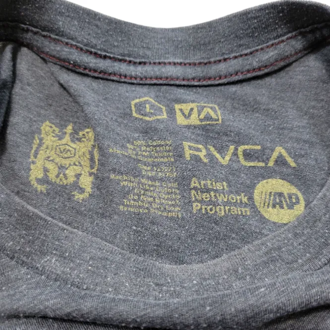 RVCA Shirt Size Large Artist Network Program The Balance Of Opposites Graphic Tee Unisex - Image 5