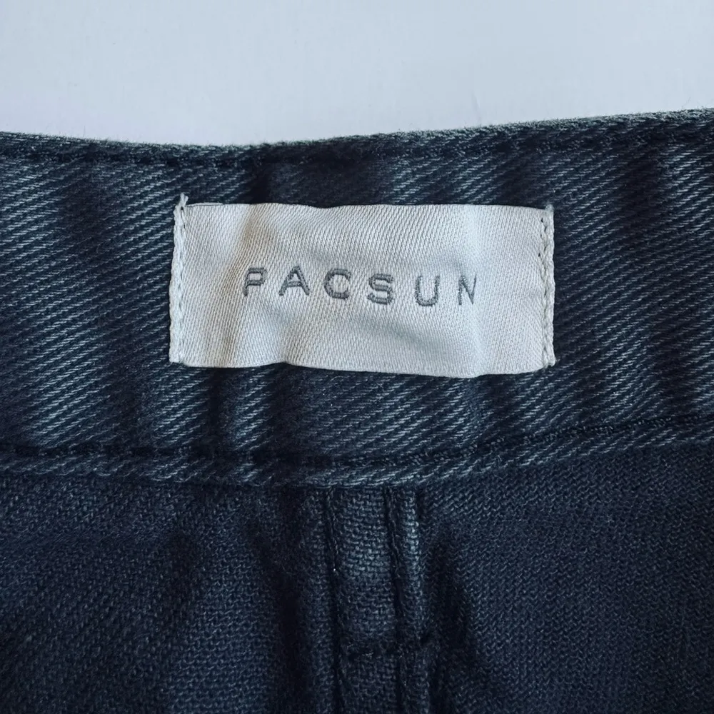 PacSun High Waist Festival Distressed Jean Shorts Faded Black Size 27 NWT - Image 10