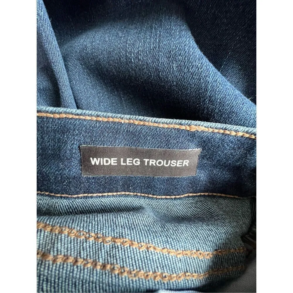 Judy Blue Dark Wash Wide Leg Trousers High Rise Stretchy Denim Jeans - Image 3