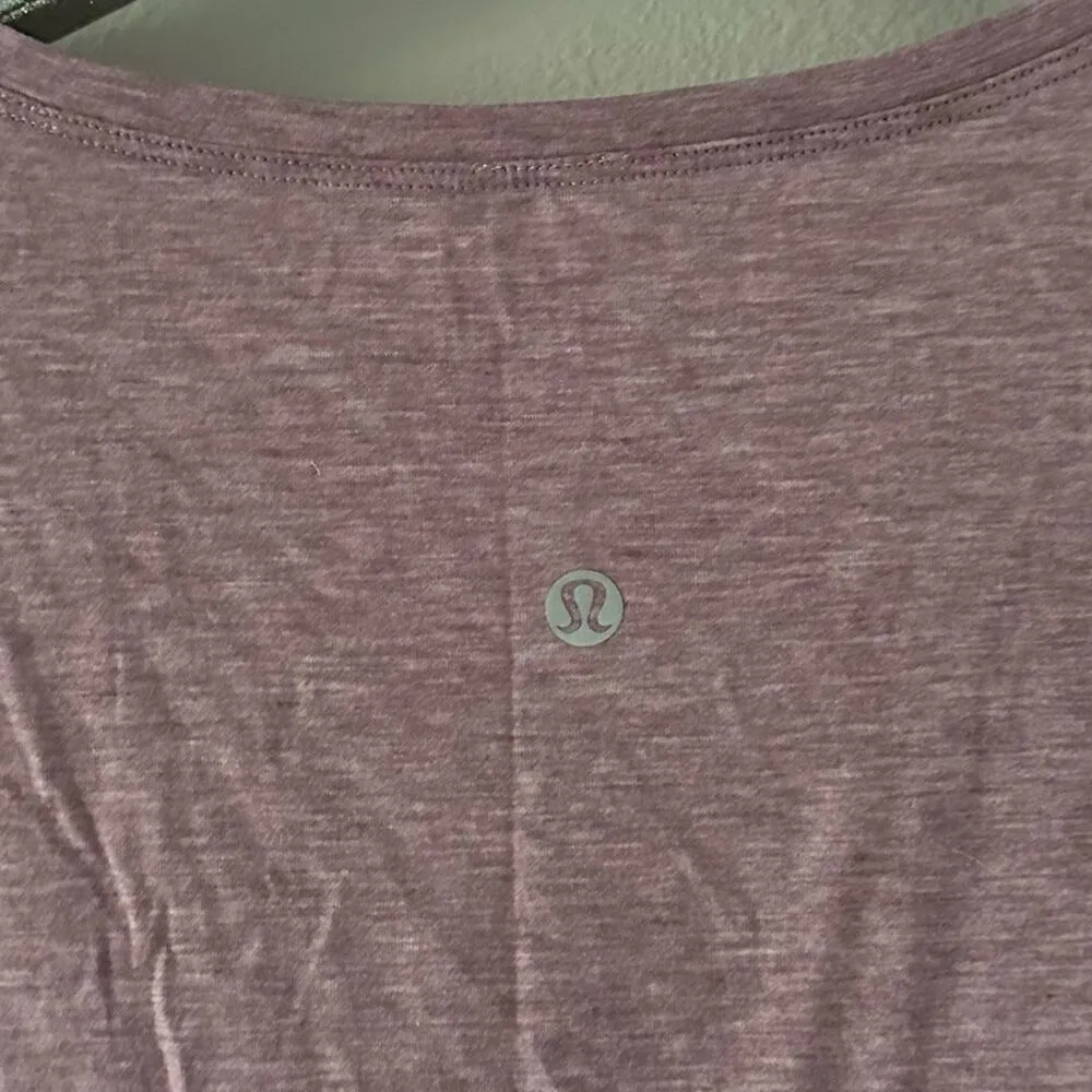 Lululemon Pink Tie Knot Hem Crop Tank Top - Image 3