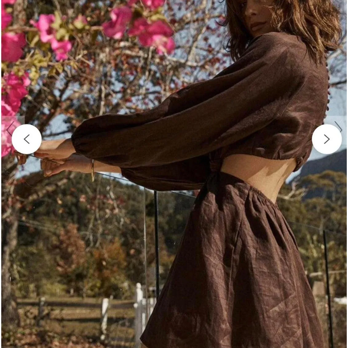 DISSH Brown Mini Dress Size 2 - Image 3