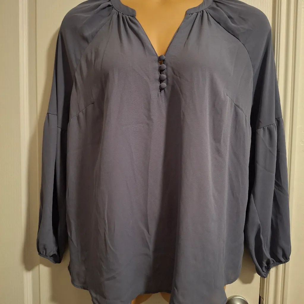 Torrid Sz 0 Women's Blue Blouse - Image 6