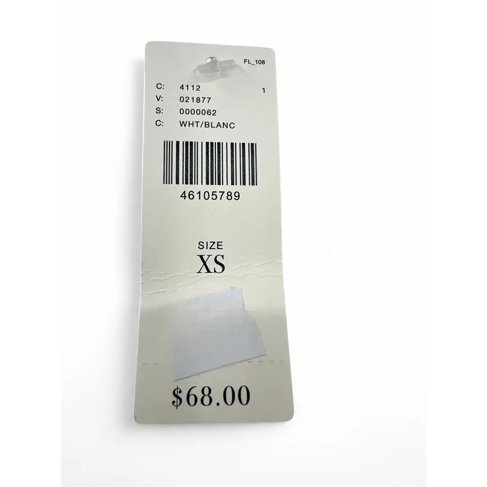 New Anthroplogie  XS V Neck T-shirt Belmond Tie-Back Tee Top Ruffle Womens NWT - Image 5