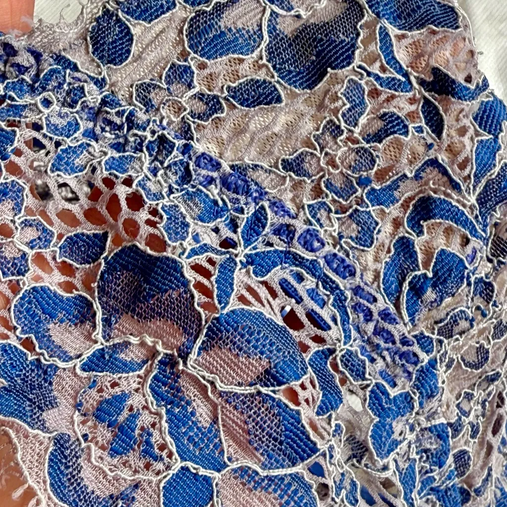 Cosabella Pret a Porter Triangle Bralette, Navy Blue/Canvas, Sz S, EUC - Image 7