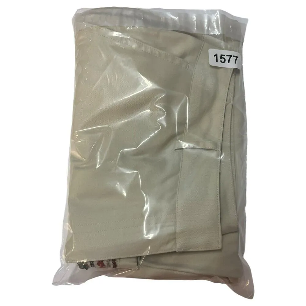 VTG Casual Corner Capri Pants Womens 10 Beaded Wide Leg Dead Stock Boho Tan Brown - Image 13