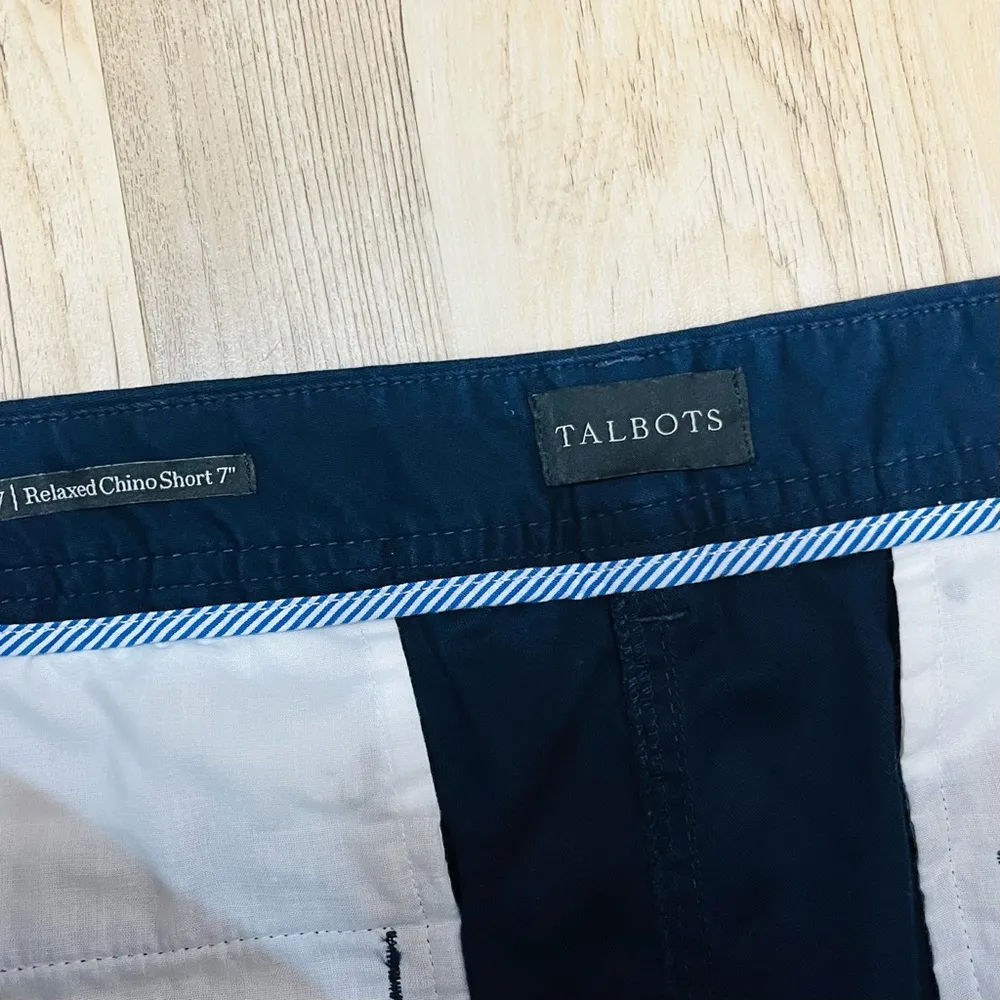 Talbots Relaxed Chino Short Size 16W Navy Blue plus - Image 7