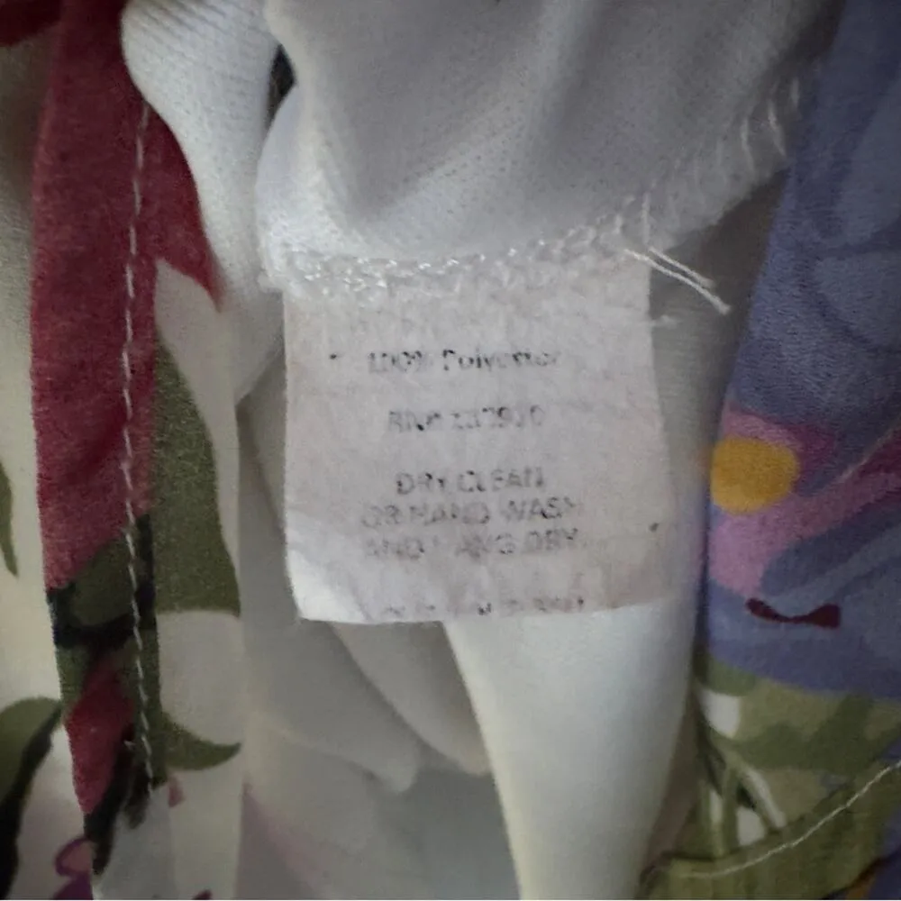 Show Me Your MuMu Floral Flutter Sleeve Mini Dress Scoop V-Neck Lined Flowy EUC - Image 6