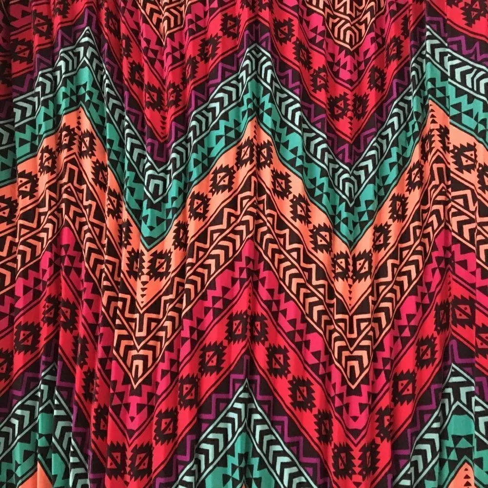 NWT Lularoe pleated southwest print Jill skirt S - Image 3