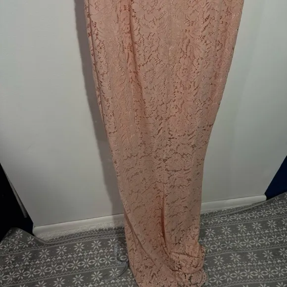Rachel Zoe Estelle Dress Open Back Lace Dress In Blush SP15G03 Size 12‎ - Image 5