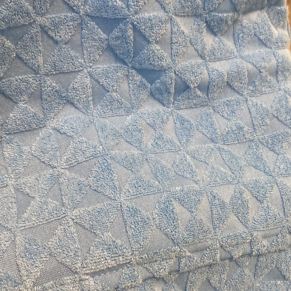 7 for all mankind Baby blue Terry cloth button down medium - Image 5