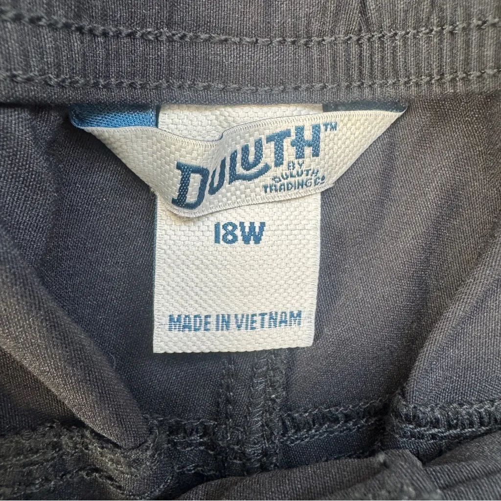 Duluth Trading Co Dry on the Fly Cargo Shorts Black Womens Size 18W Hiking - Image 2