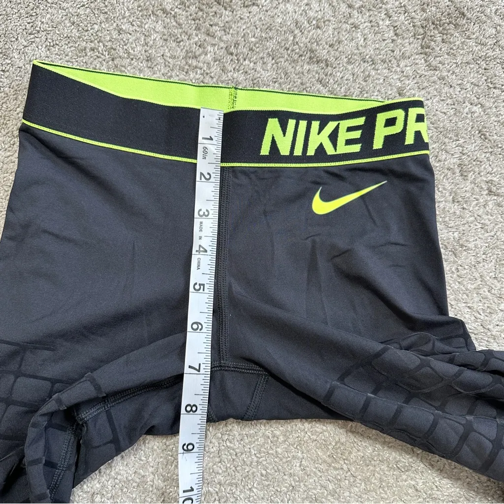 NWT Nike Dri-Fit Pro Recovery Hypertight Running Tights in Black Neon Green S - Image 14
