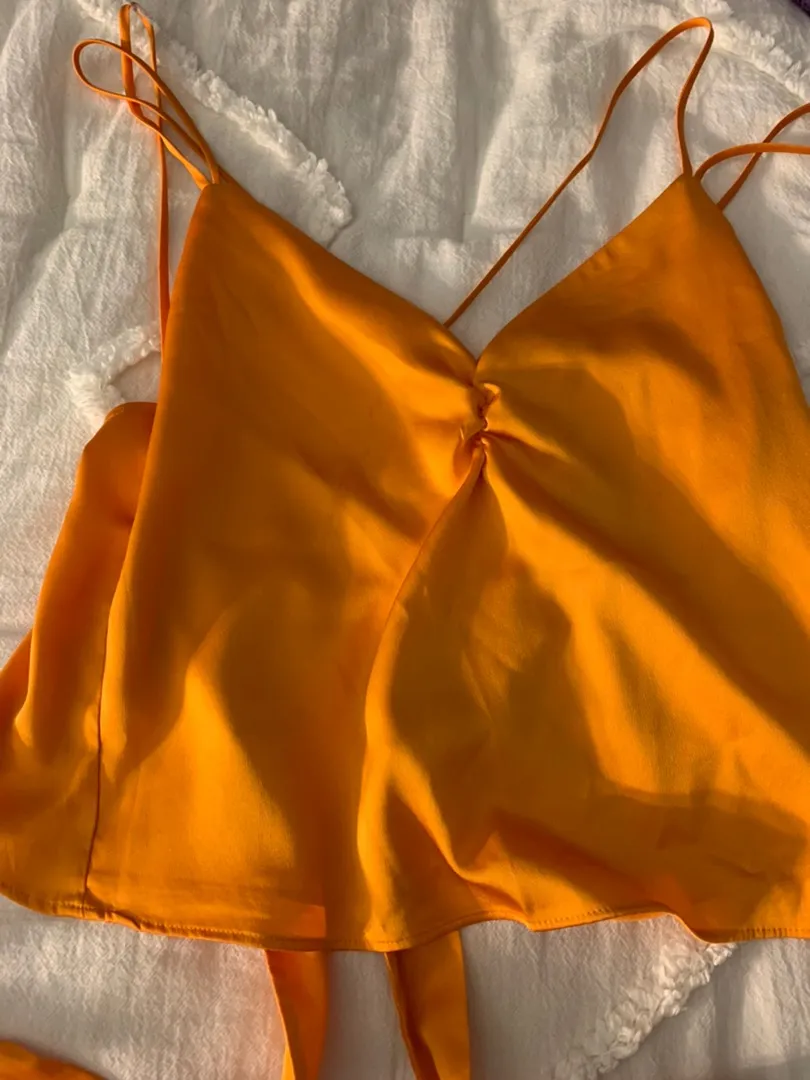 Satin Tie Back Cami - Image 3