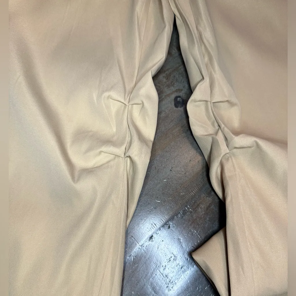 NWT Women's Khaki Cargo Elastic Waist Parachute Pants with Multiple Pockets - Image 5