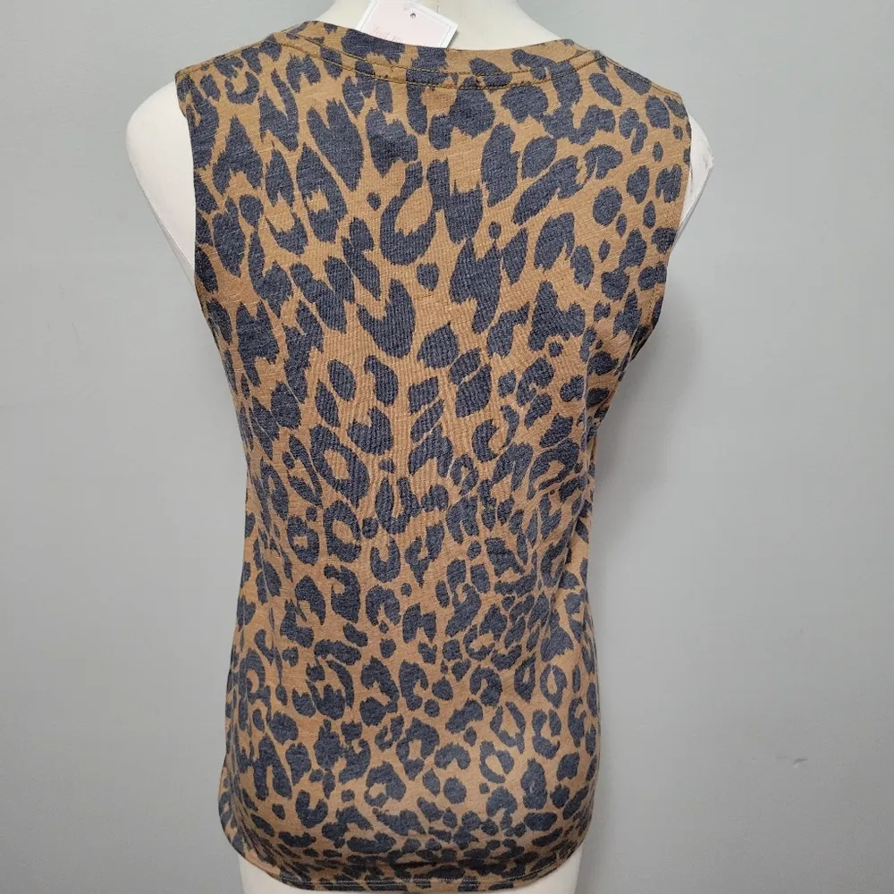 Zutter leopard print "Girl Gang" tank size small - Image 4