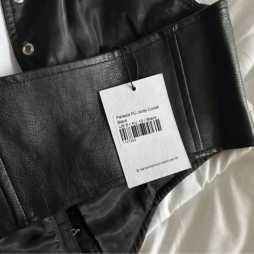 Princess Polly black corset halter top - Image 2