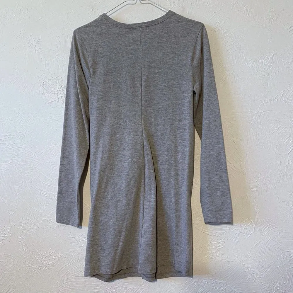 Altar'd State Gray Faux Wrap Dress SZ M - Image 2