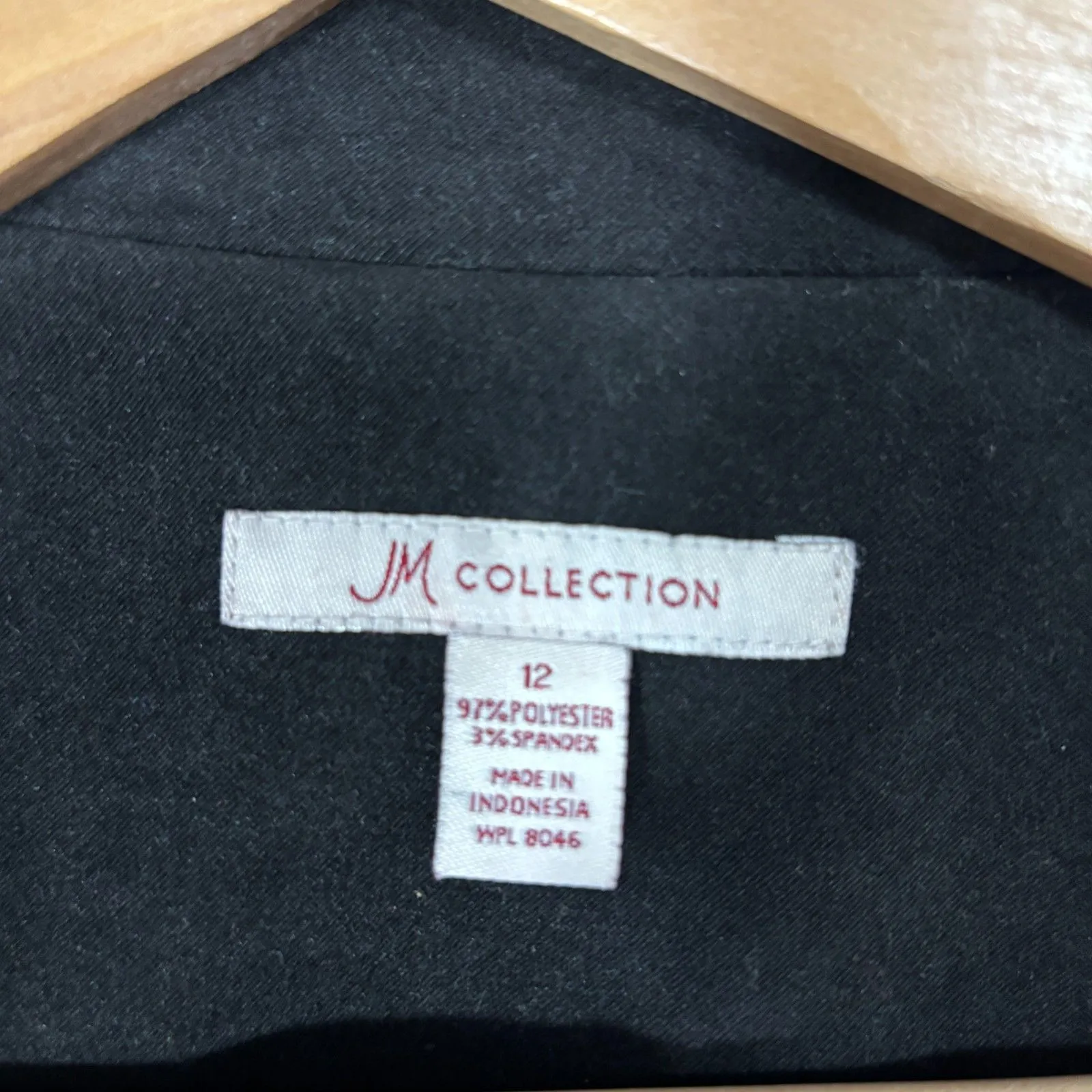 JM Collection Women's Faux Suede Jacket Camel Zip Modern Minimalist Casual Sz 12 - Image 3