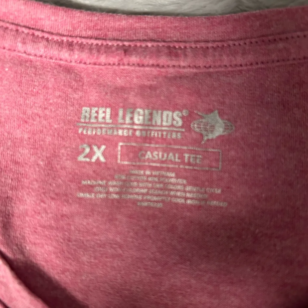 Reel Legends Pink Casual Tee - Image 6