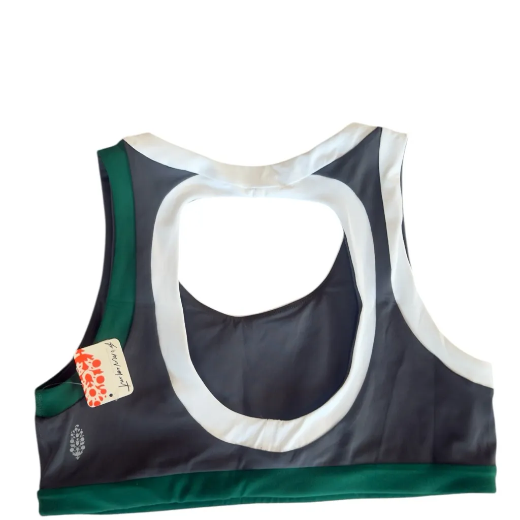 NWT Free People FP Movement Never Better Colorblock Sports Bra DARK SHADOW XL - Image 12