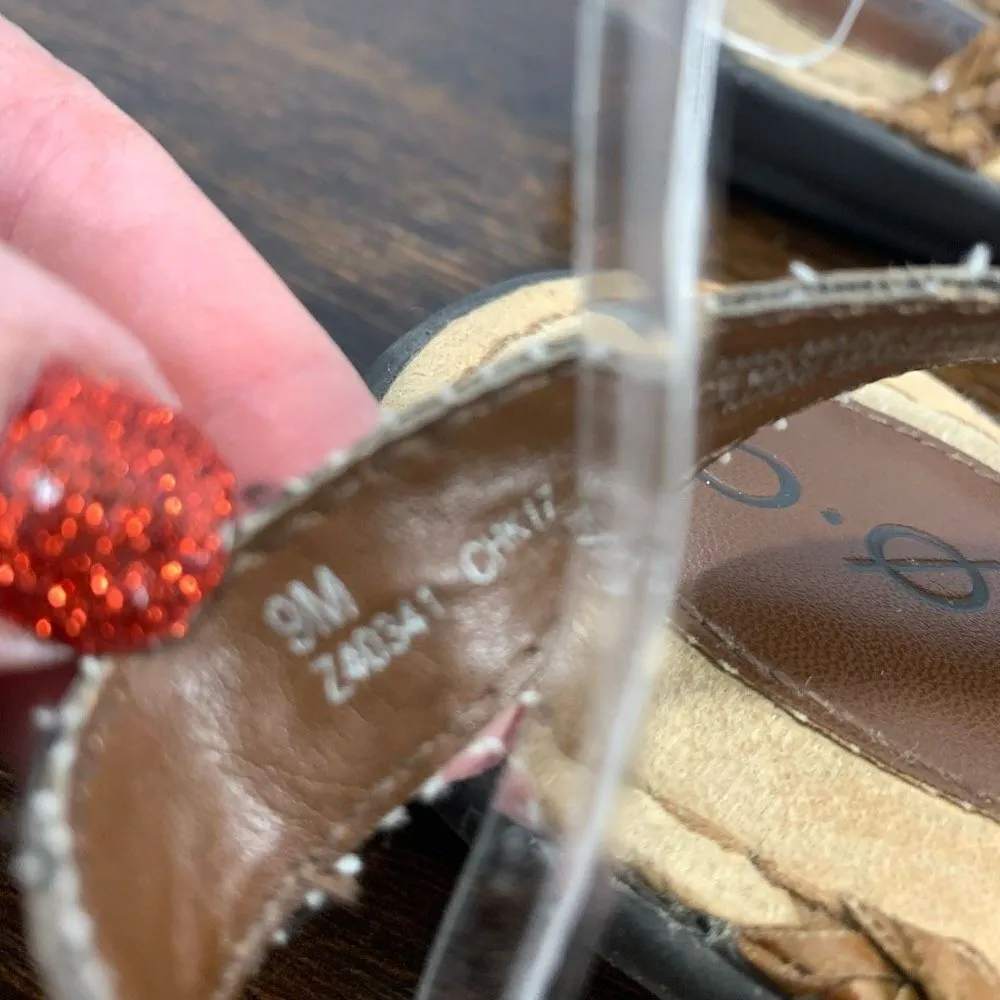 b.o.c Brown Woven Sandal Size 9 - Image 5