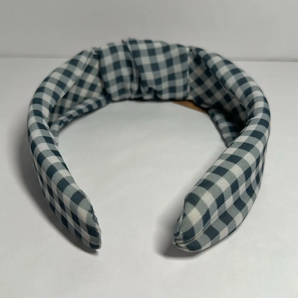 Karma Headband Grey Gingham - Image 3