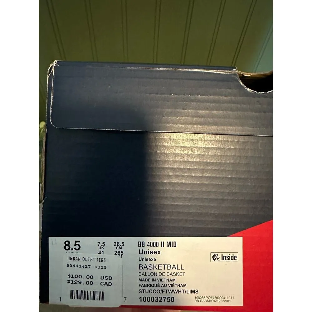 Reebok BB4000 II Mid Womens 8.5 Chunky Leather Suede Sneaker Shoe Retro Sneaker - Image 11