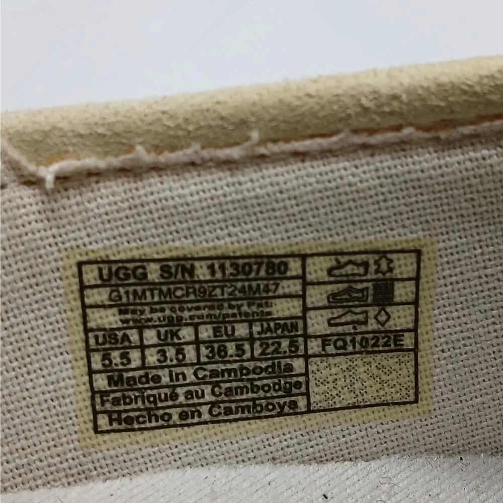 UGG Alameda Spotty Slip On Loafer Sneaker Women's 5.5 Animal Print Flat Shoes Tan - Image 10