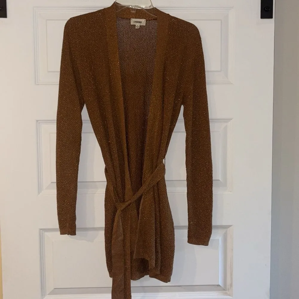 L'AGENCE Juni Tassel Belt Cardigan - Image 5