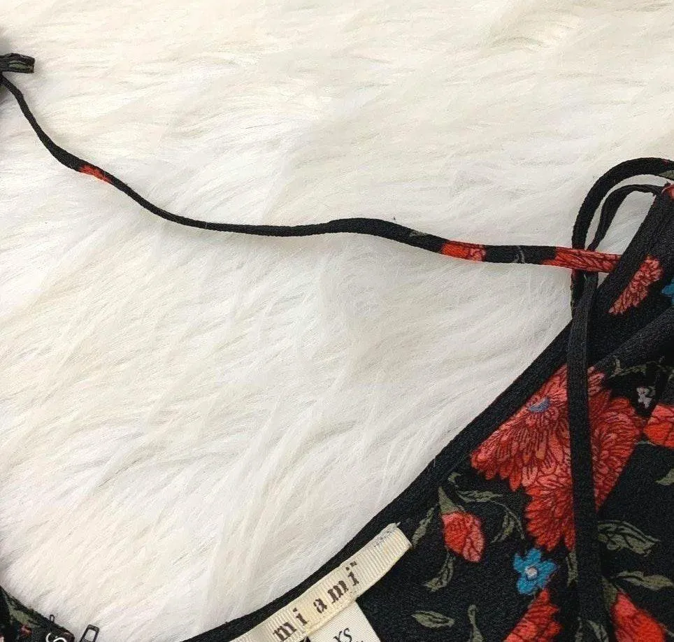 Francescas Black & Red Floral Romper - Image 3