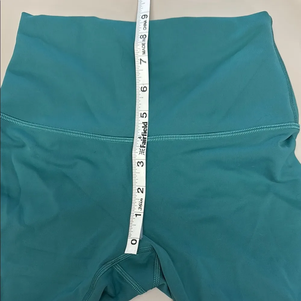 Lululemon Teal High-Waisted Shorts Size 4 - Image 2