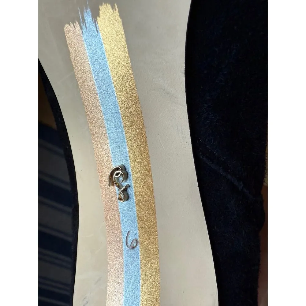 Sam Edelman Knee-high Black Suede Kitten Heel Boots Size 6 - Image 9