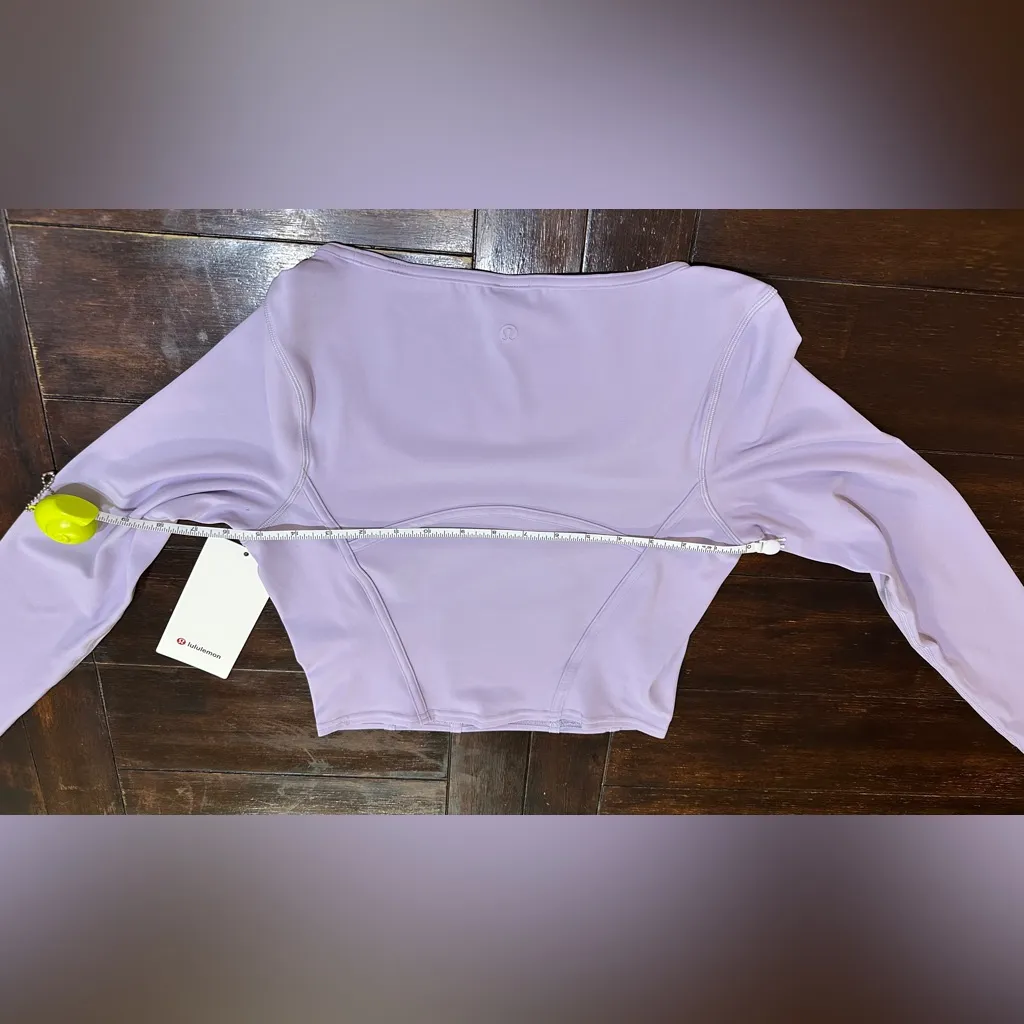 NWT Lululemon Waist-Seamed Nulu Long-Sleeve Shirt - Lilac Ether - 6 - Image 10