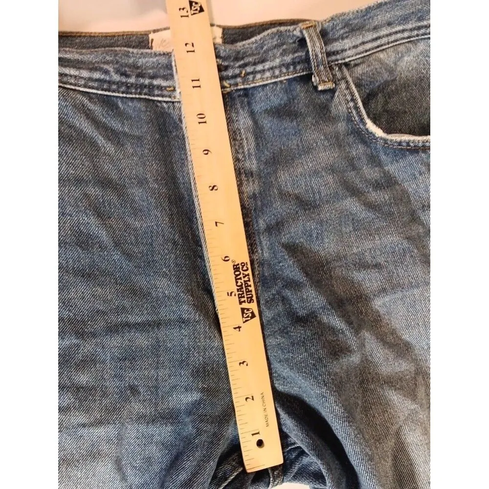 We the Free Women's Distressed Jeans BOHO Y2K Streetwear Trendy Frayed SZ 32 - Image 5