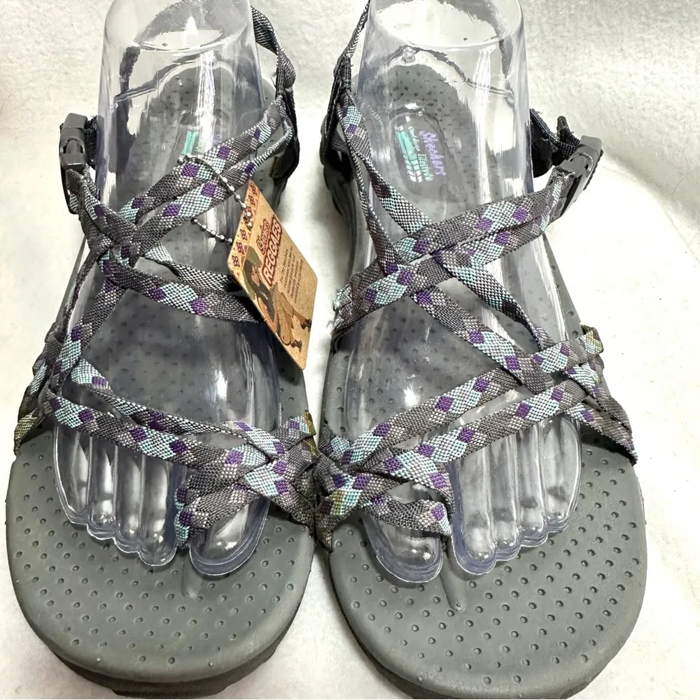 Skechers Reggae Sandals Women's 11 Outdoor Lifestyle Cushion Comfort 40950 New - Image 3