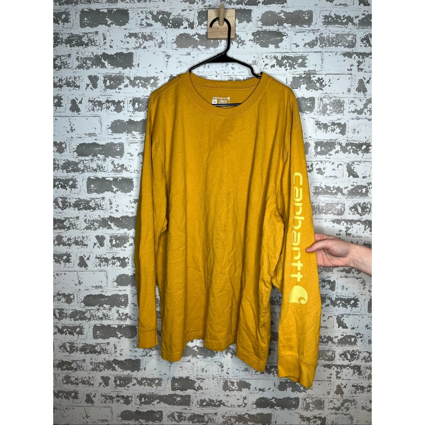 CARHARTT | women yellow crewneck long sleeve plus size shirt - Image 8
