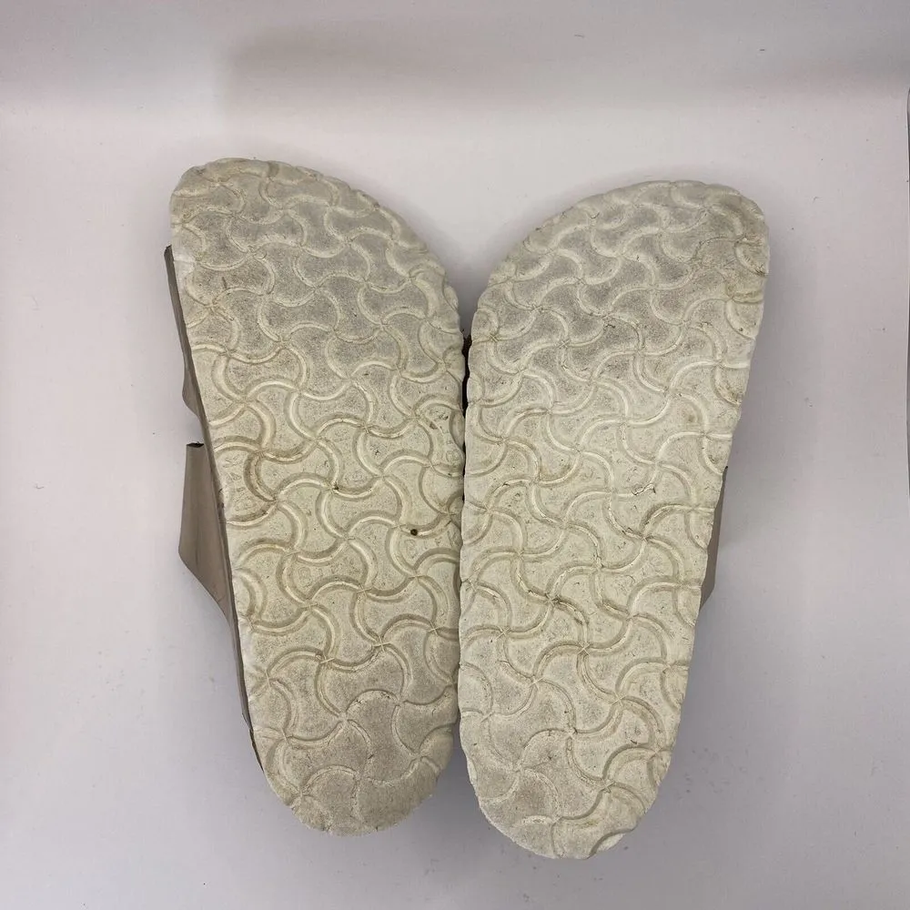 Birkenstocks Arizona Sandals Women's Size 37 US‎ 6 Gold Double Strap - Image 9