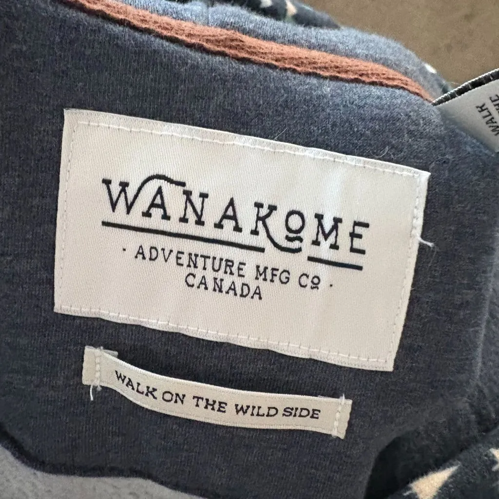 Wanakome Womens Hoodie With Tree Print Dark Gray Size Medium Cotton Blend - Image 3