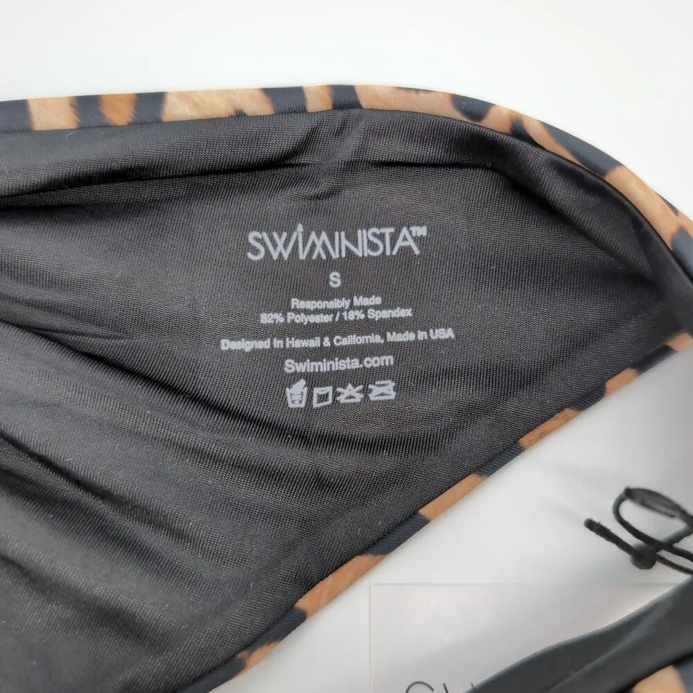 Swiminista Brave Bottom Leopard Print Bikini Bottoms Swimwear - Image 7