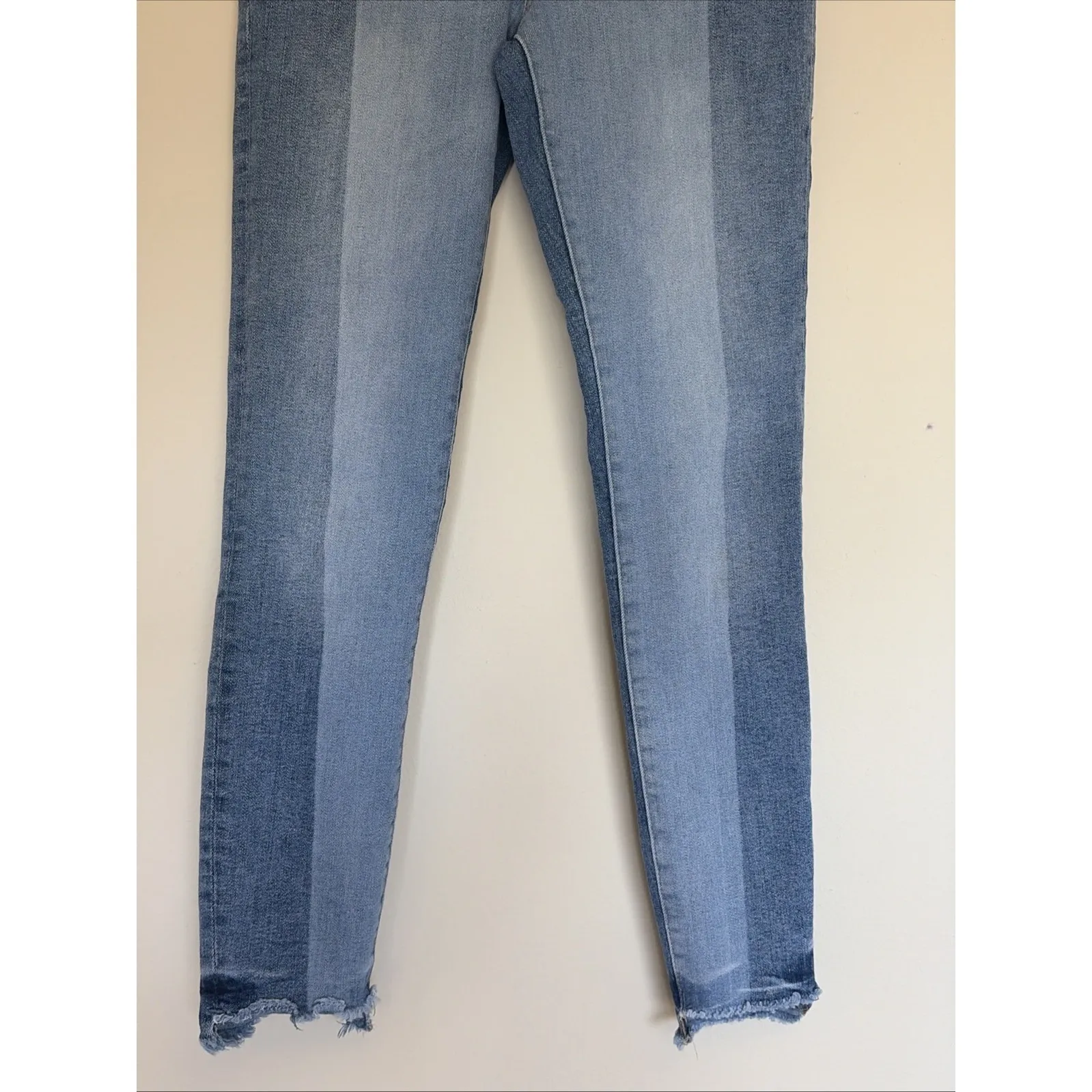 DL1961 Colorblock MARGAUX Instasculpt Ankle Skinny Stretch Denim Jeans Womens 25 - Image 3