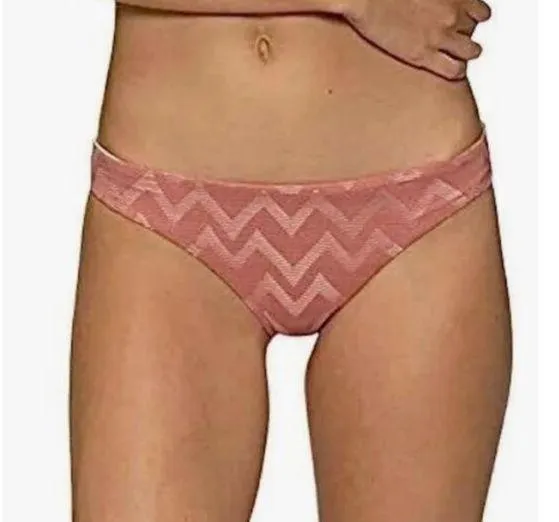 NWT Tavik Ali Mini Swim Bottom Textured Chevron in Rose Dawn - Image 2