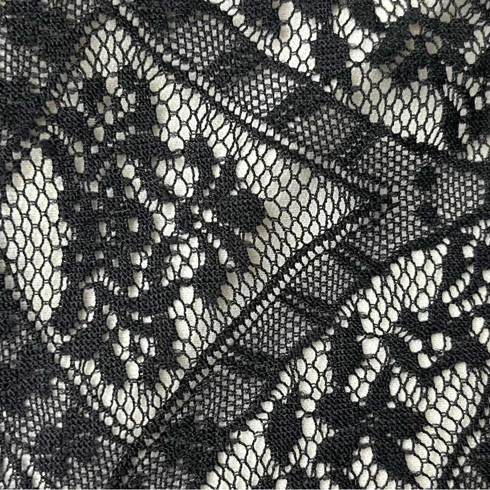 LOFT Black Lace Eyelet Tunic Blouse Women’s M Goth Witchy Vampy  Career Preppy - Image 11